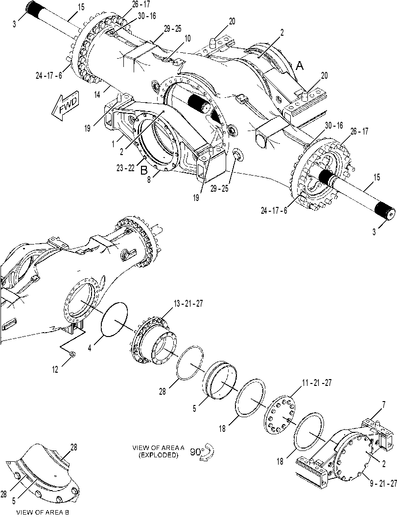 AXLE GP-OSCILLATING 3763771 CAT
