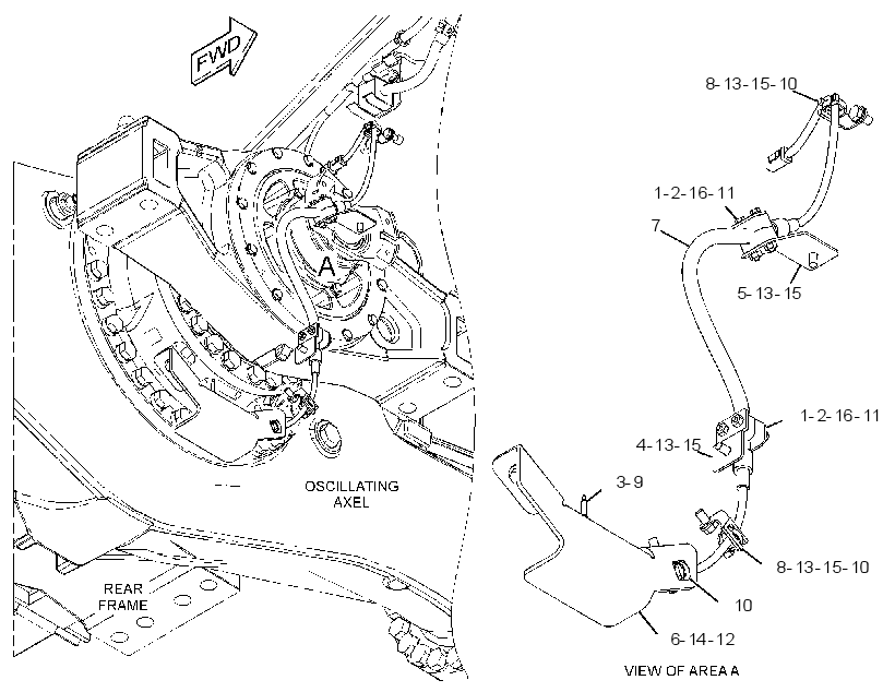 WIRING GP-AXLE TEMPERATURE 3674352 CAT