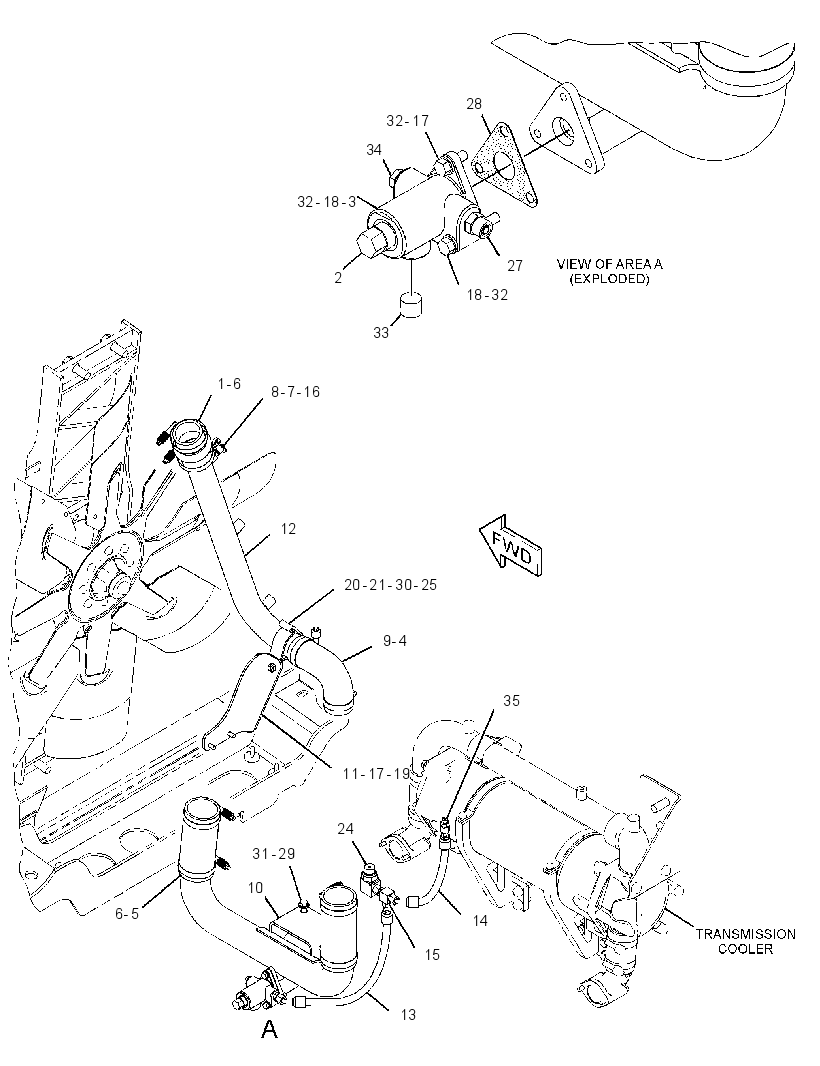 LINES GP-RADIATOR 3534735 CAT