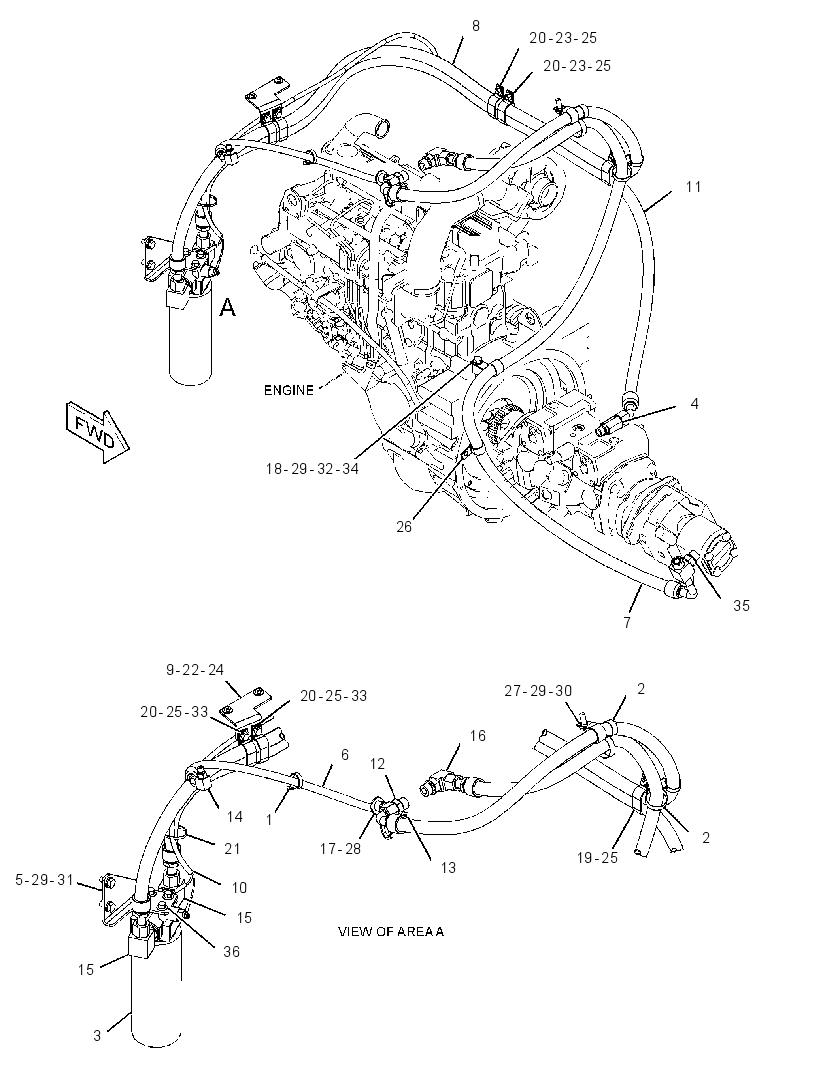 FILTER & LINES GP-HYDRAULIC 3265739 CAT