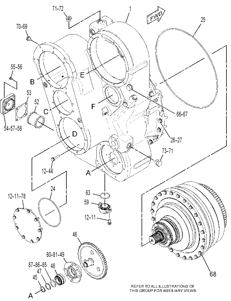 TORQUE CONVERTER & UPDRIVE GP 2185144 CAT