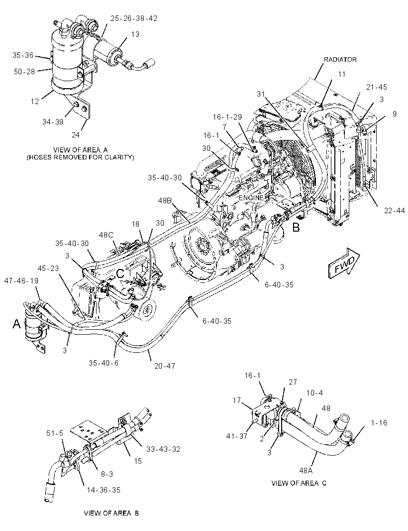 LINES GP-HEATER & AIR COND 3379783 CAT