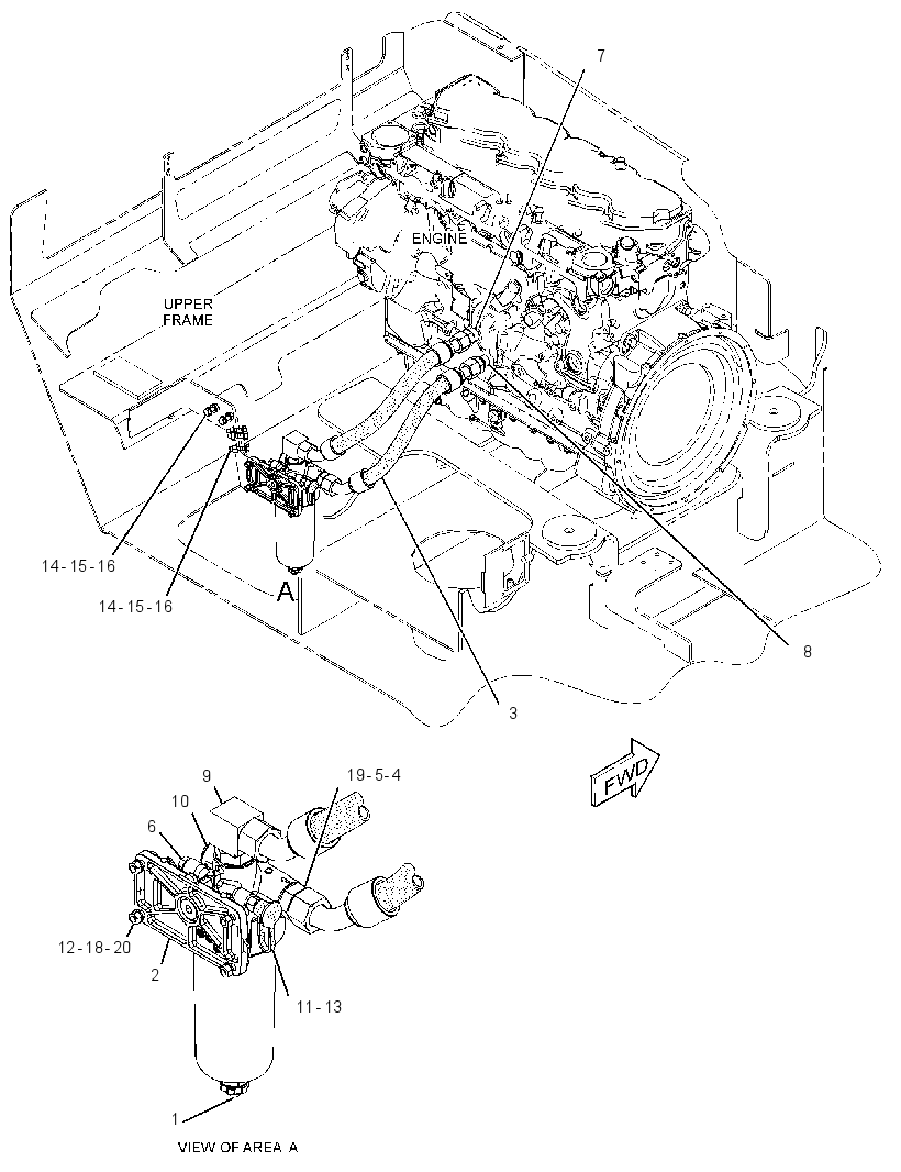 FILTER & MTG GP-ENGINE OIL 3596995 CAT