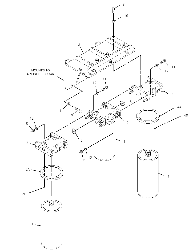 FILTER & MTG GP-FUEL 3206910 CAT