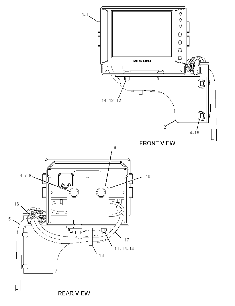 MOUNTING GP-CAMERA MONITOR 2367798 CAT