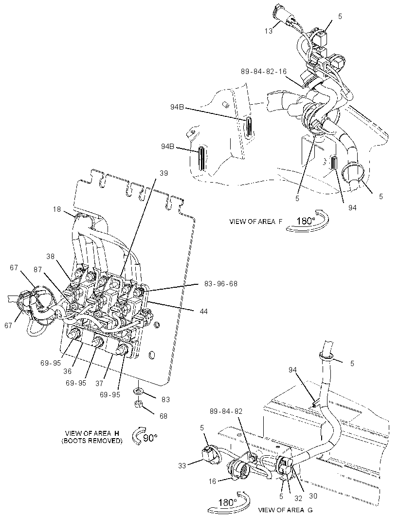 Проводка площадки 3573195 CAT