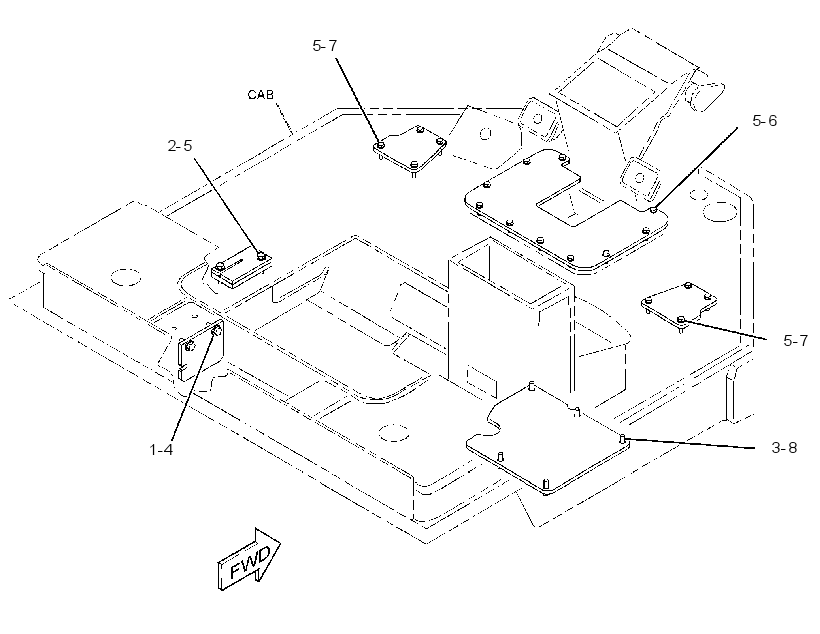 COVER GP-PLATFORM 3465188 CAT