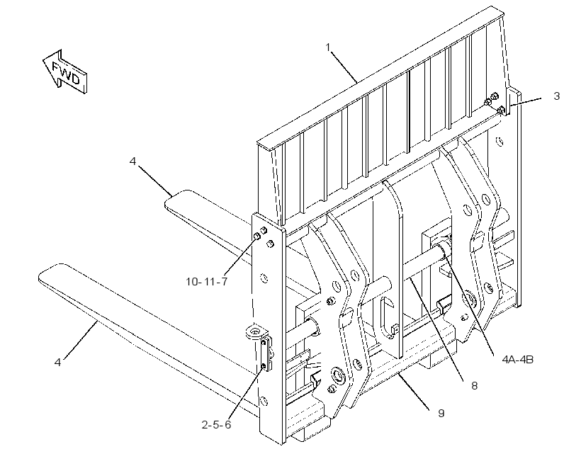 CARRIAGE AR-FORK 3417323 CAT