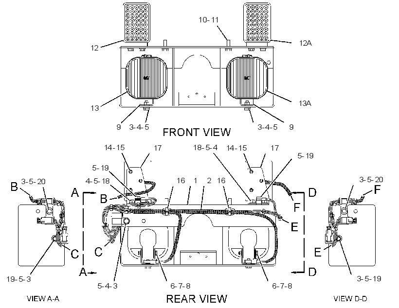 LIGHTING GP-REAR 2594832 CAT