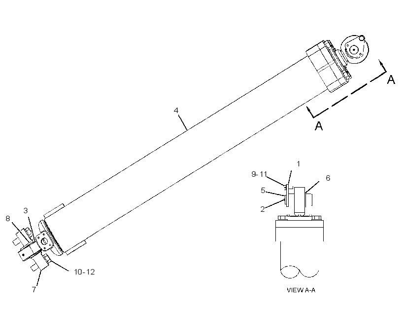 CYLINDER & MTG GP-HOIST 2610689 CAT