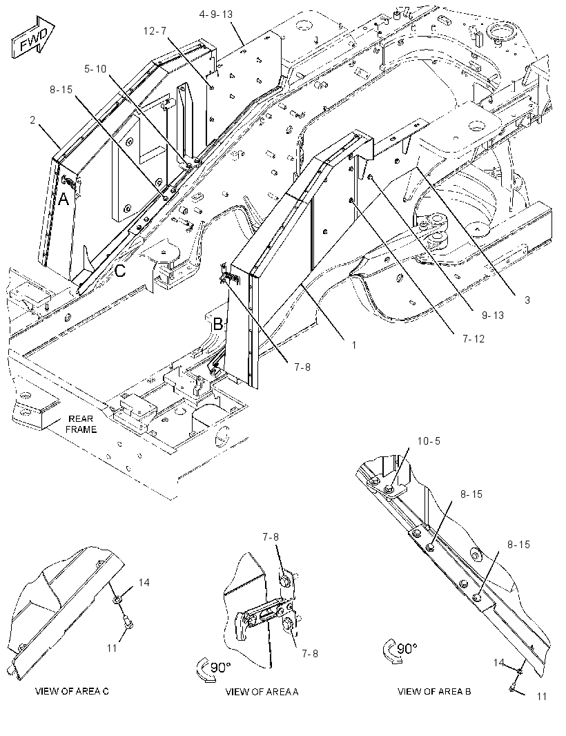 Панель боковая 3581826 CAT
