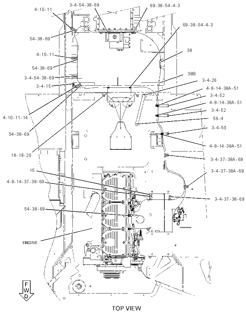LINES GP-FIRE SUPPRESSION 3462543 CAT