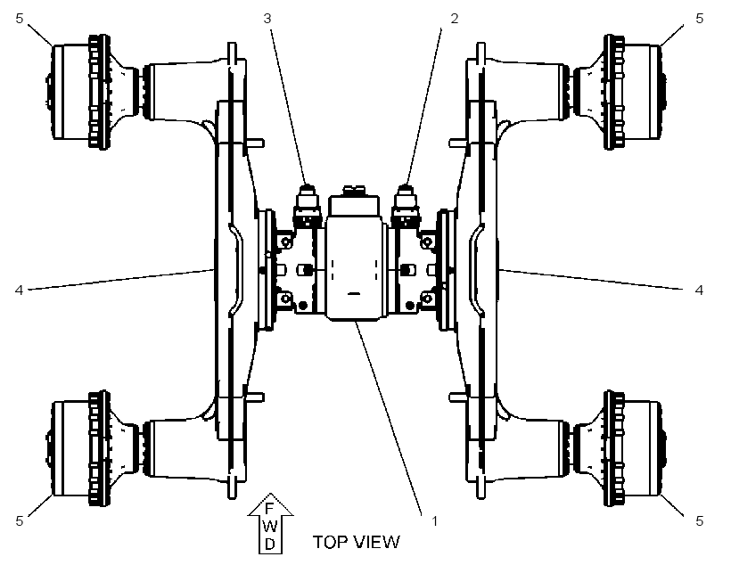 AXLE GP-BOGIE 3812043 CAT