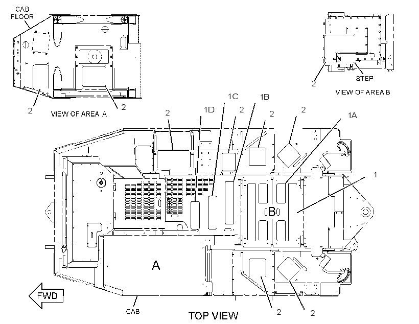 TREAD GP-NON-SKID 2723532 CAT