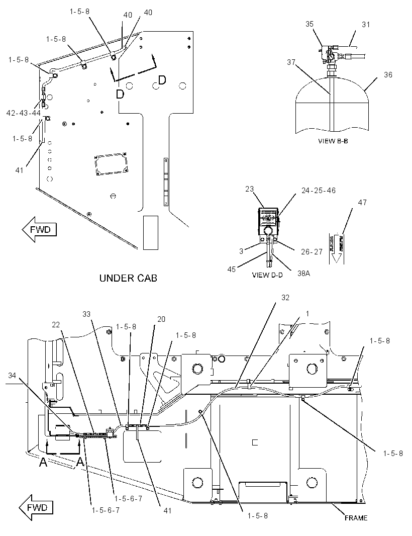 LINES GP-FIRE SUPPRESSION 2749629 CAT