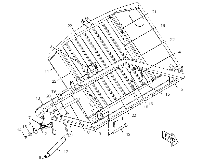 MOUNTING GP-RAD & OIL COOLER 2281762 CAT