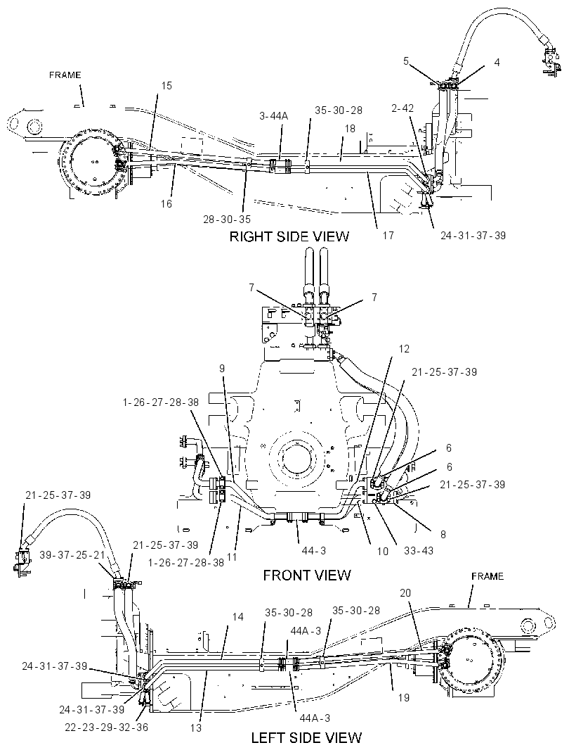 LINES GP-BRAKE OIL COOLER 3070960 CAT