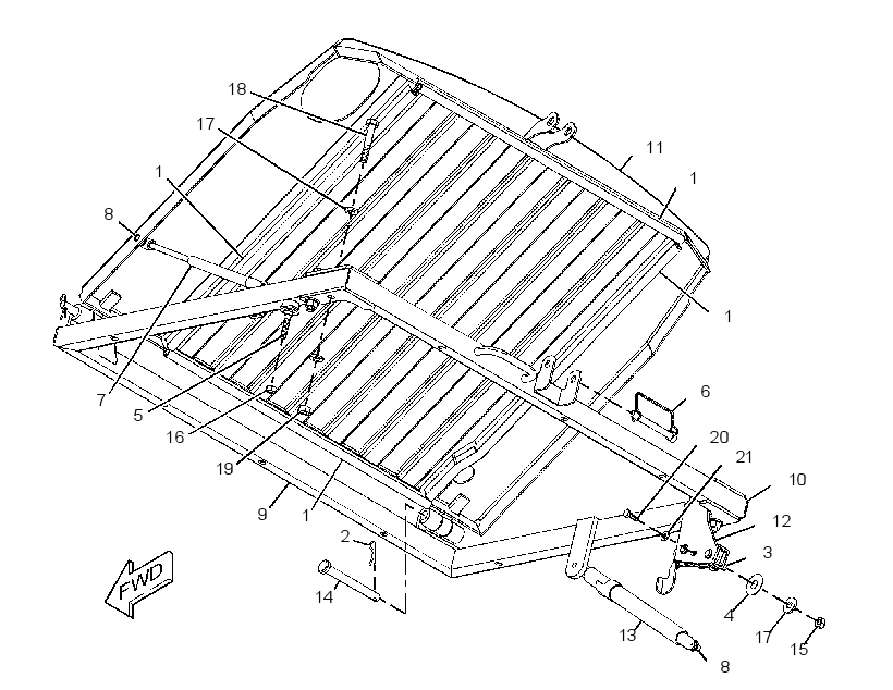 MOUNTING GP-RAD & OIL COOLER 2180938 CAT
