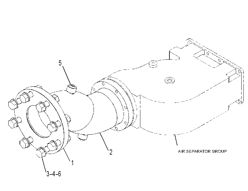 Подключение водяное 3941101 CAT