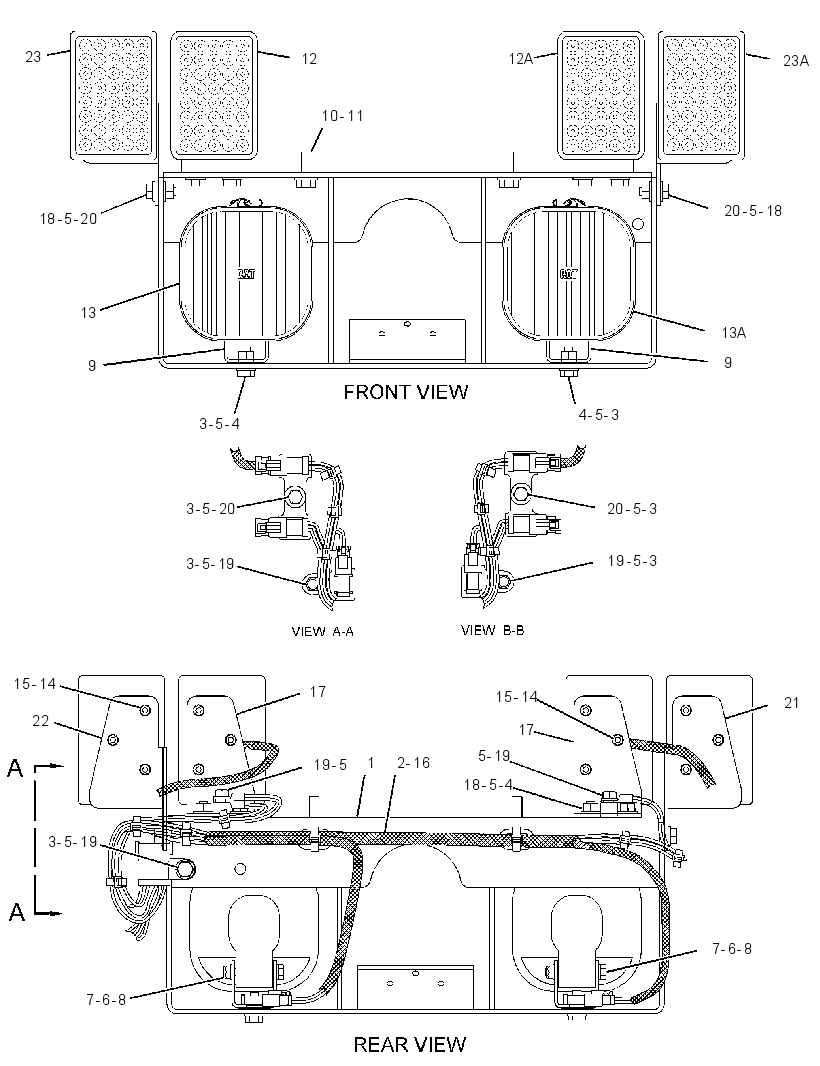 LIGHTING GP-REAR 3170857 CAT