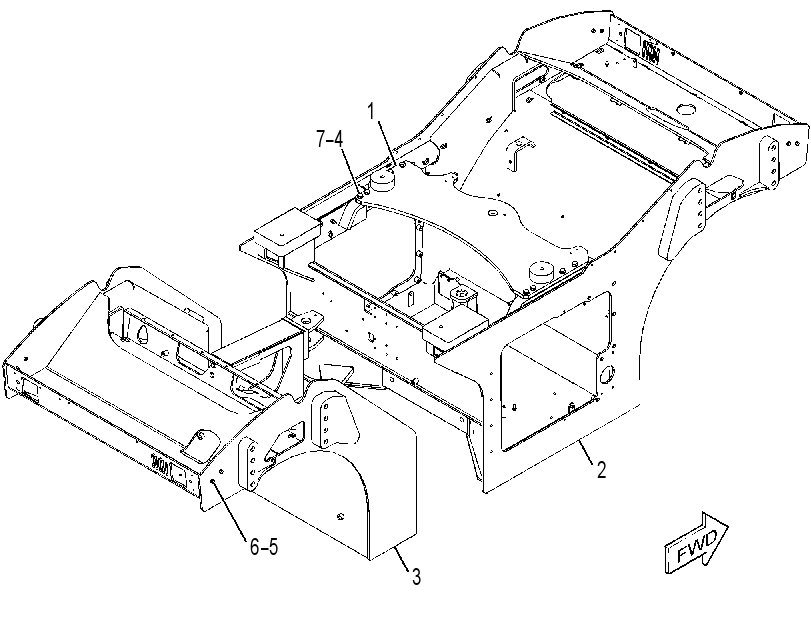 FRAME GP-MAIN 3775326 CAT