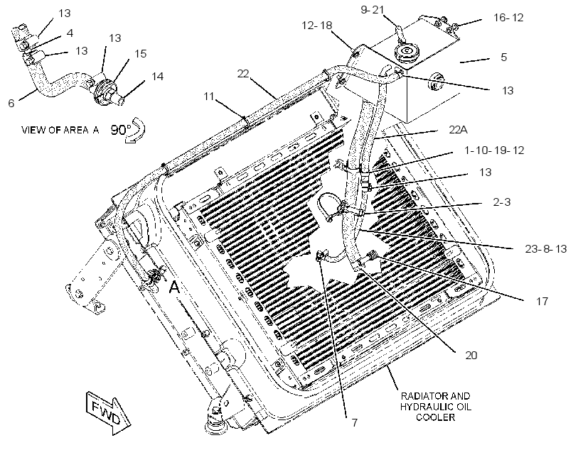 TANK & LINES GP-COOLANT 3612242 CAT