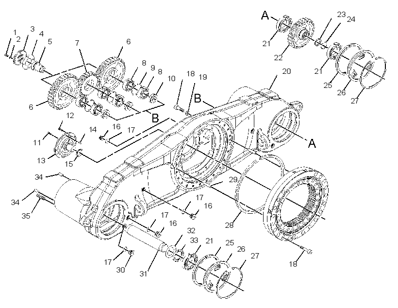AXLE GP-BOGIE 3925398 CAT