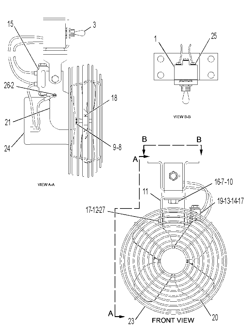 FAN GP-DEFROSTER 3E7835 CAT