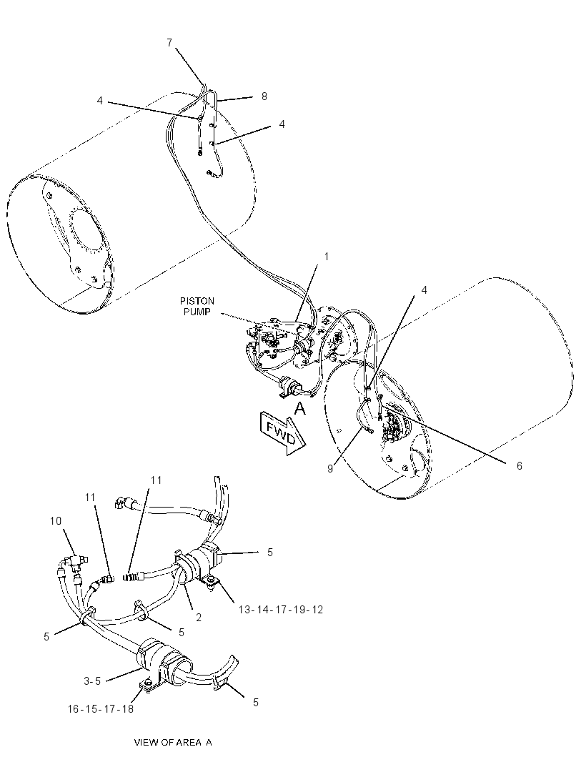 LINES GP-BRAKE & SHIFT 3436149 CAT