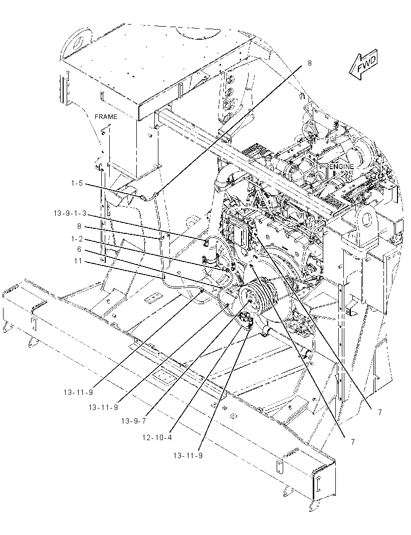 WIRING GP-PRELUBRICATION 3821370 CAT