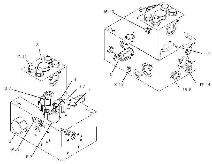 Коллектор управления 3737011 CAT