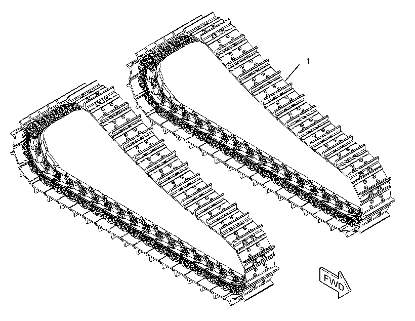 Гусеница (компоновка) 3985239 CAT