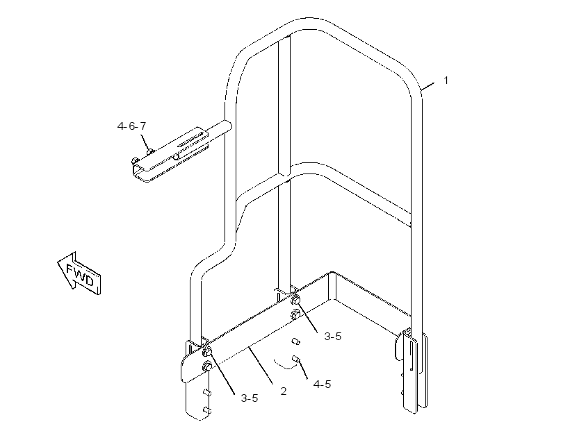 GUARDRAIL GP 3760312 CAT