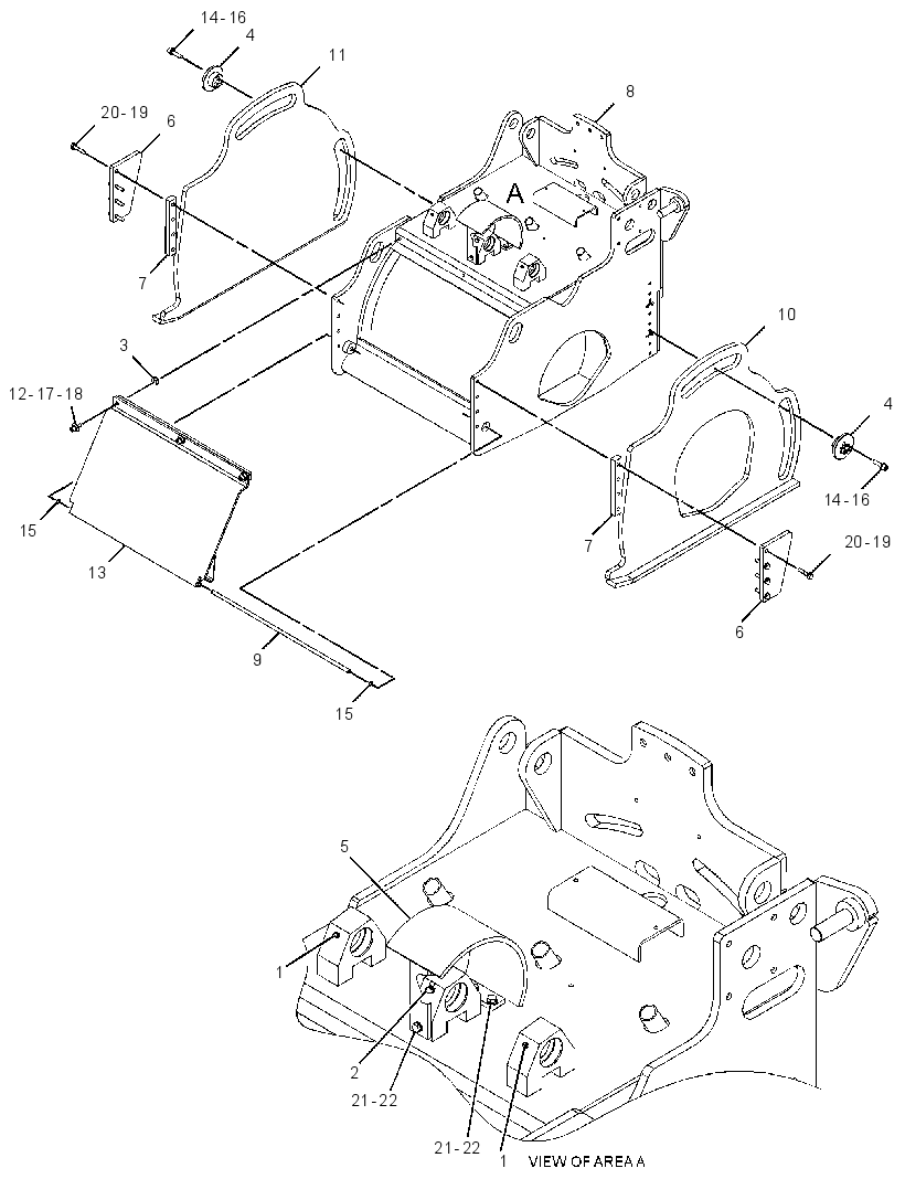 FRAME GP-COLD PLANER 3818333 CAT