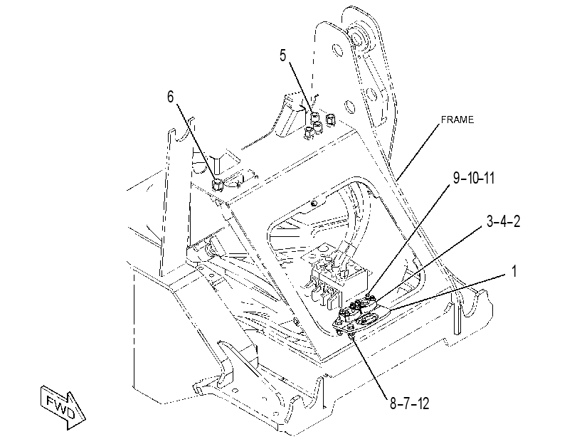 MOUNTING GP-LINES 3899607 CAT