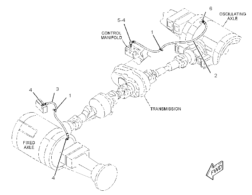 LINES GP-DIFFERENTIAL LOCK 3775548 CAT