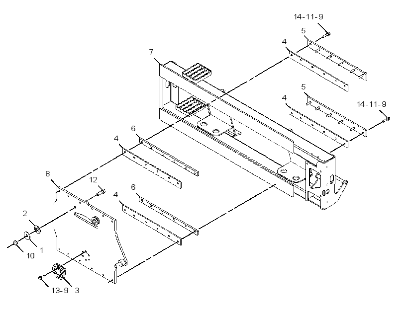 FRAME GP-COLD PLANER 3818334 CAT