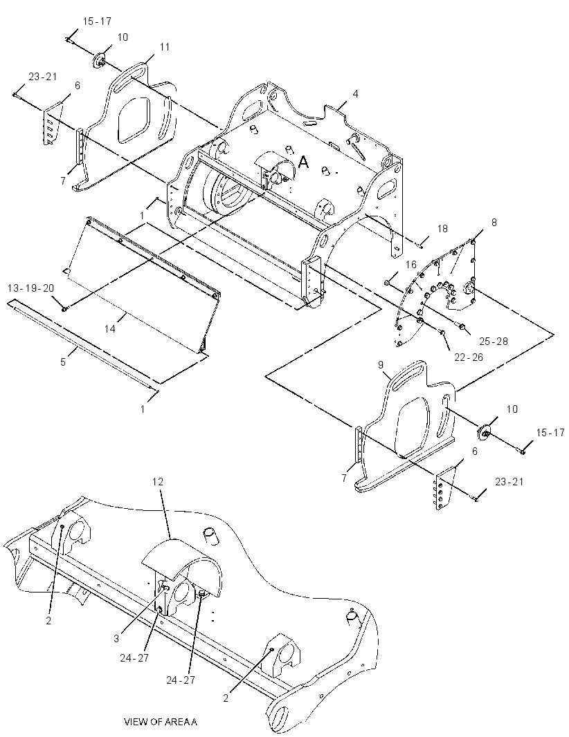 FRAME GP-COLD PLANER 3818363 CAT