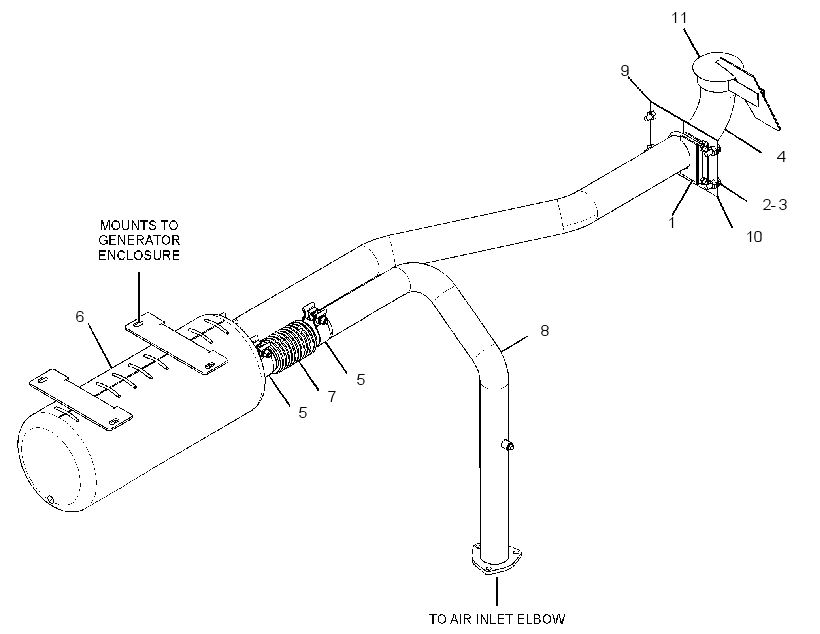 MUFFLER & MOUNTING GP 3539729 CAT