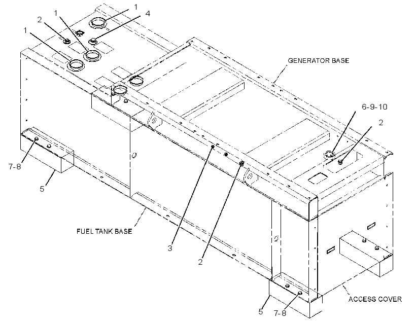 MOUNTING GP-GENERATOR BASE 4181869 CAT