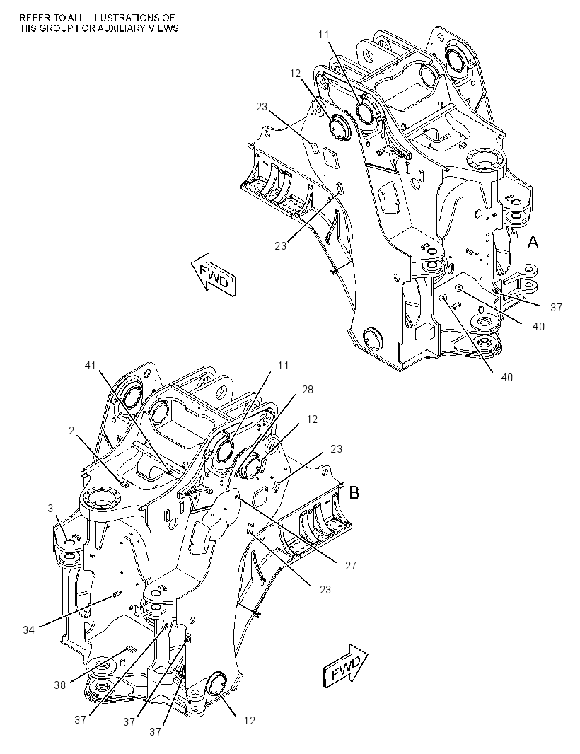 FRAME AS-LOADER 3534277 CAT