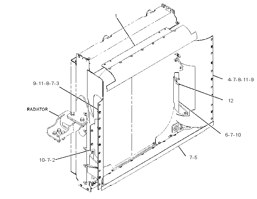 BAFFLE GP-RADIATOR 3665539 CAT