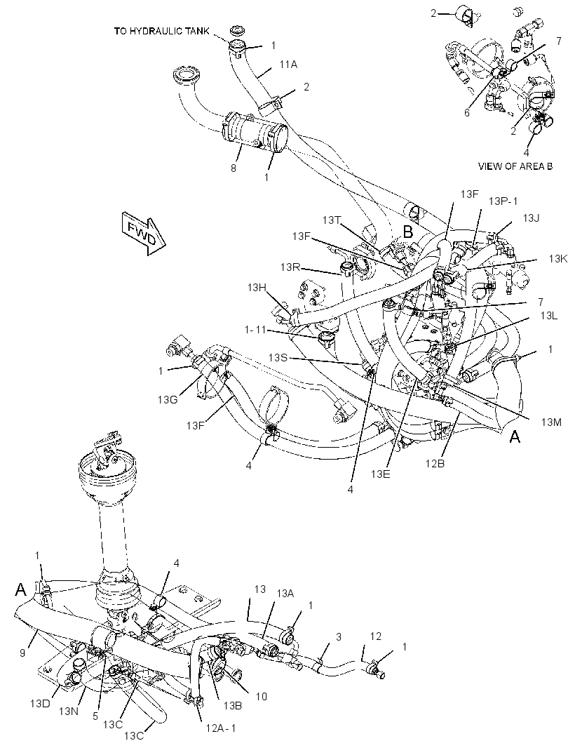 LINES GP-STEERING OIL COOLER 4228360 CAT
