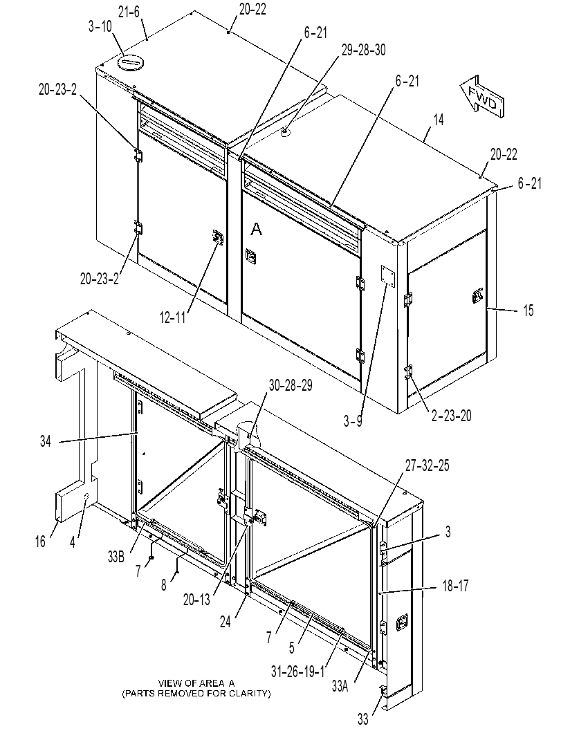 ENCLOSURE GP-GENSET 3784032 CAT