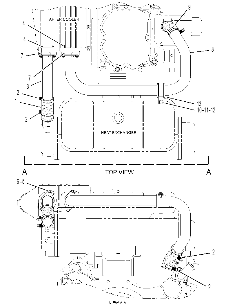 LINES GP-AUXILIARY SEA WATER 1230487 CAT