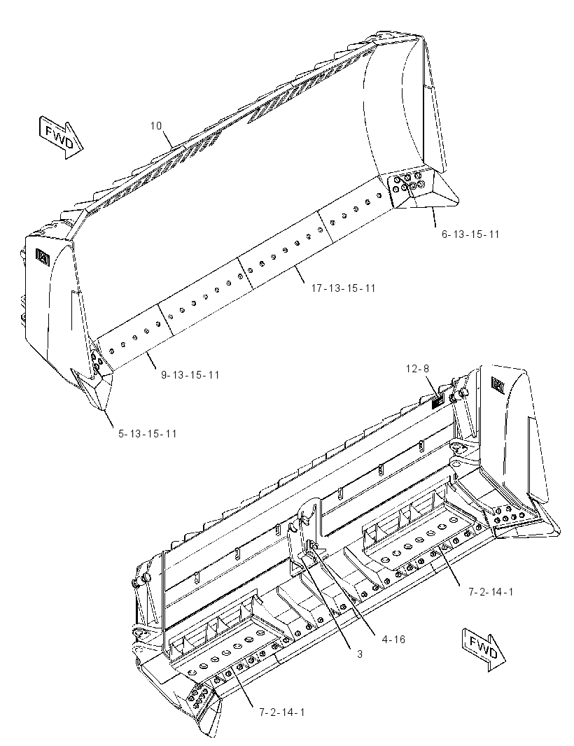 BLADE GP-SEMI-UNIVERSAL 3763848 CAT