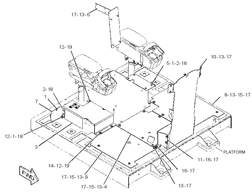 COVER GP-PLATFORM 3838409 CAT