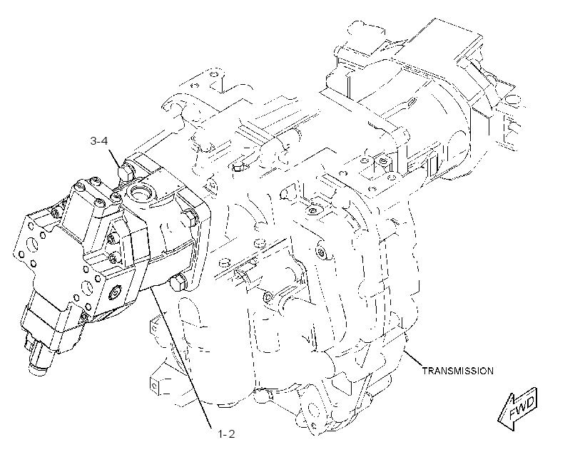 MOTOR & MTG GP-HYDROSTATIC 3336537 CAT