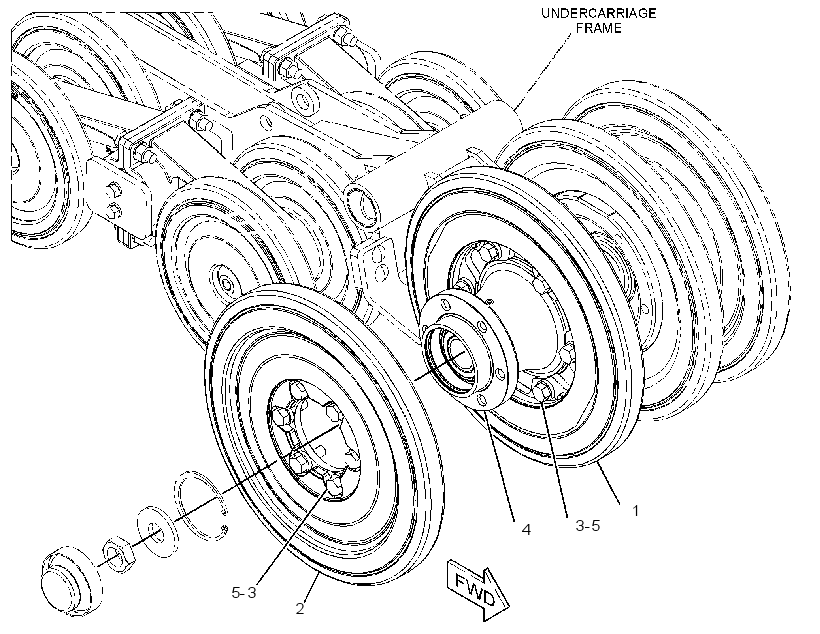 WHEEL GP-IDLER 3725765 CAT
