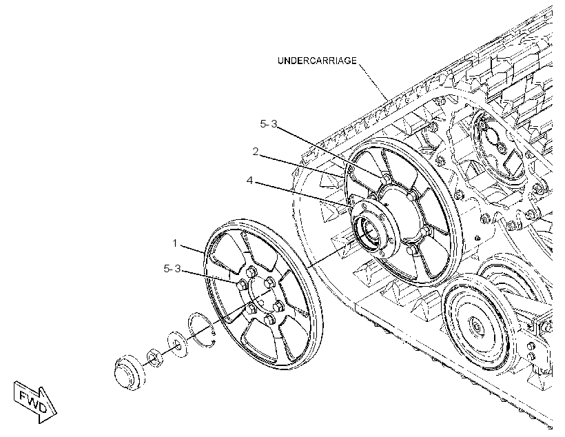 WHEEL GP-IDLER 3725755 CAT